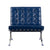 A&B Home Blue Barcelona Chair