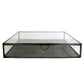 HomArt Pierre Leaded Glass Case - Square - Large - Zinc-5