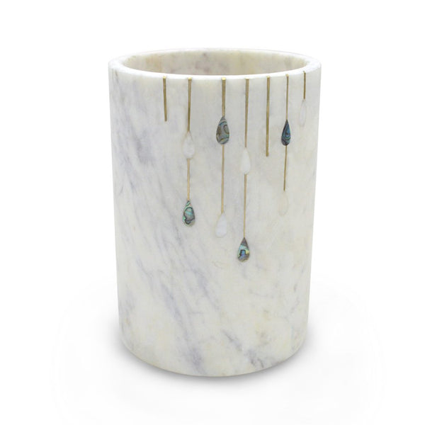 A&B Home Elegant White Marble Wine Cooler