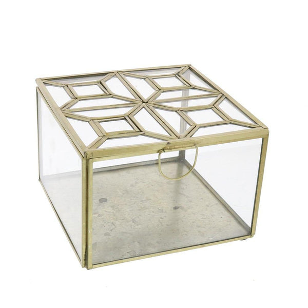 HomArt Monroe Leaded Top Box - Brass - Set of 2 - Feature Image-2