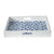 A&B Home Bold Indigo and White Decorative Tray