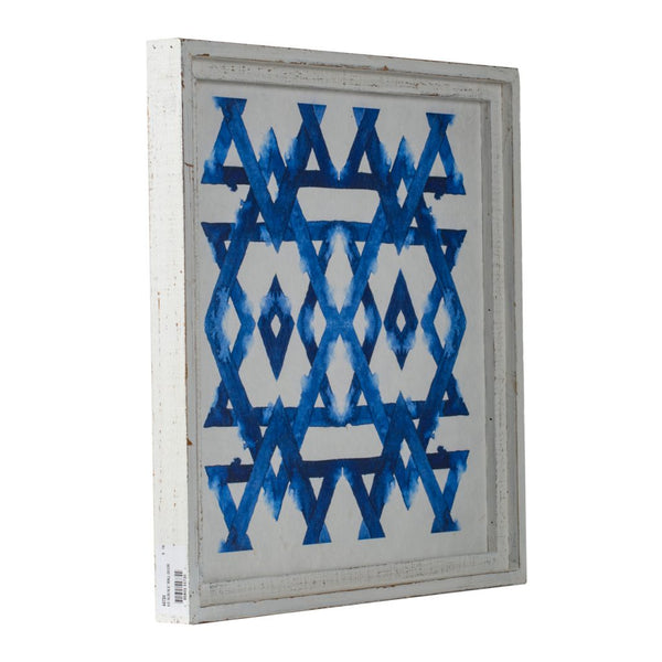 A&B Home White and Indigo Wall Decor Set of 2