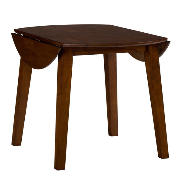 Jofran Simplicity Caramel Round Drop-leaf Table