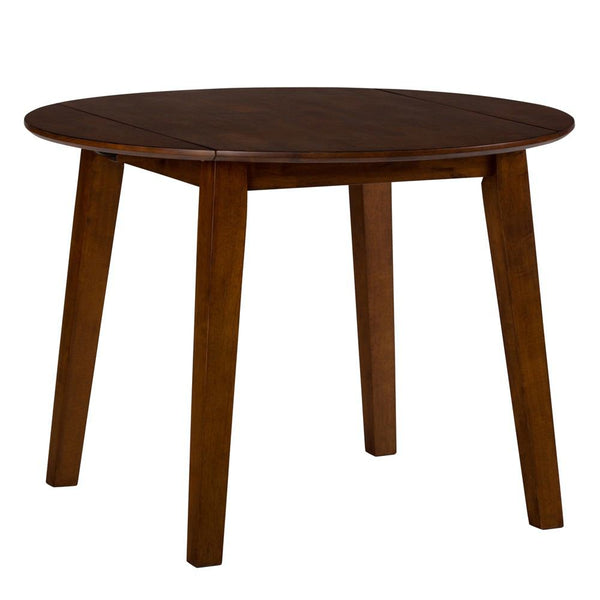 Jofran Simplicity Caramel Round Drop-leaf Table