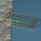 HomArt Monroe Flat Rectangle Box - Brass - Set of 2-4