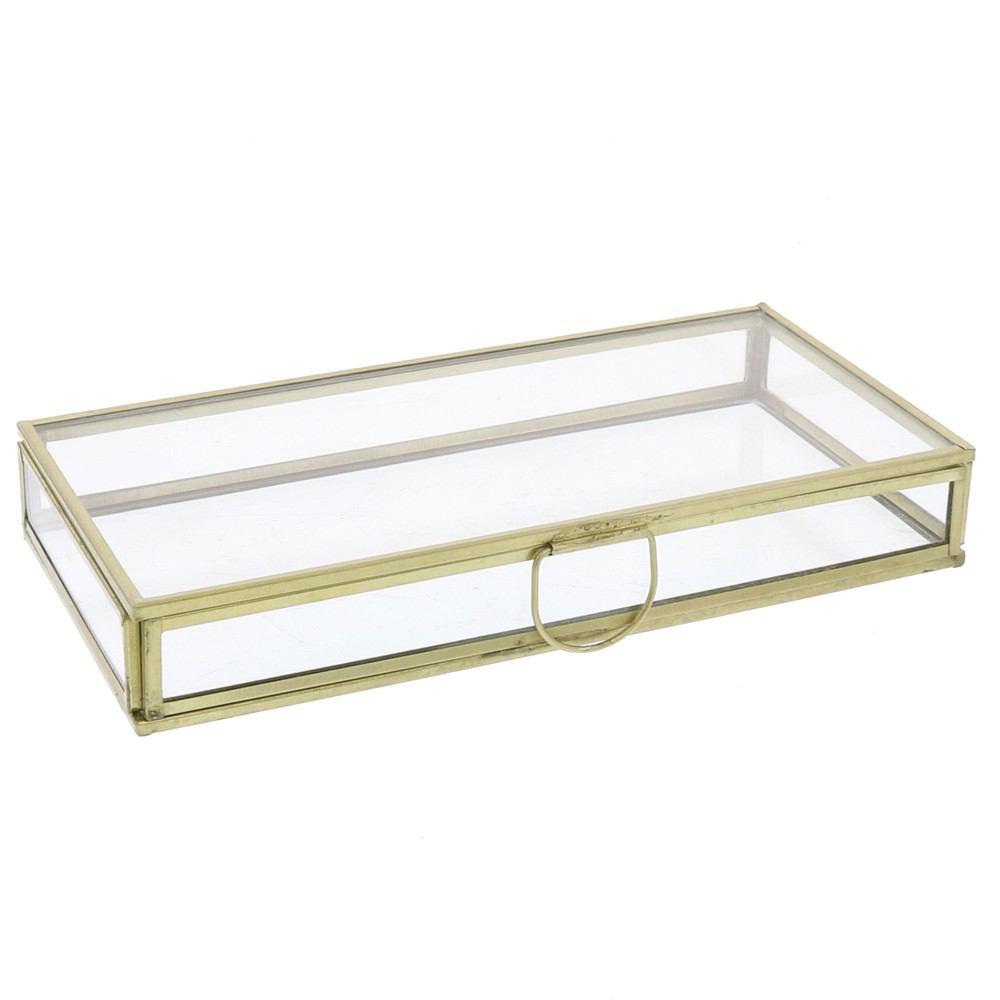 HomArt Monroe Flat Rectangle Box - Brass - Small-3