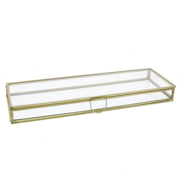 HomArt Monroe Flat Rectangle Box - Brass - Set of 2 - Feature Image-2