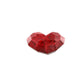 HomArt Faceted Soapstone Hearts - Red-10