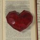 HomArt Faceted Soapstone Hearts - Red-9