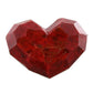 HomArt Faceted Soapstone Hearts - Red - Med - Set of 4-4