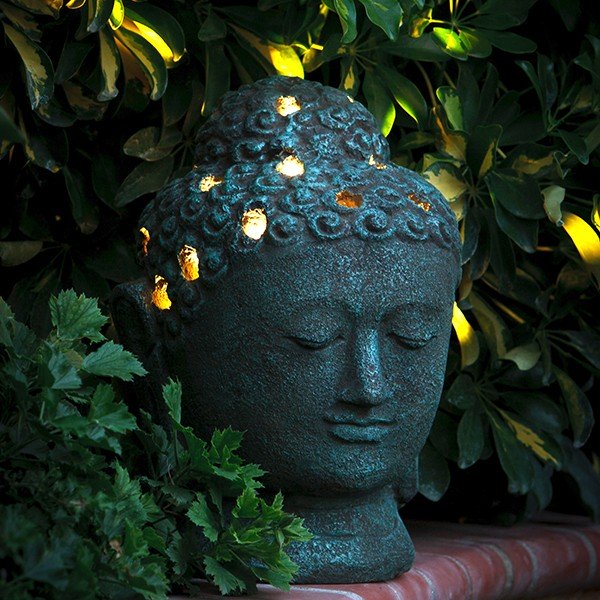 Garden Age Supply Buddha Head Garden Lanterns | Lanterns | Modishstore-3