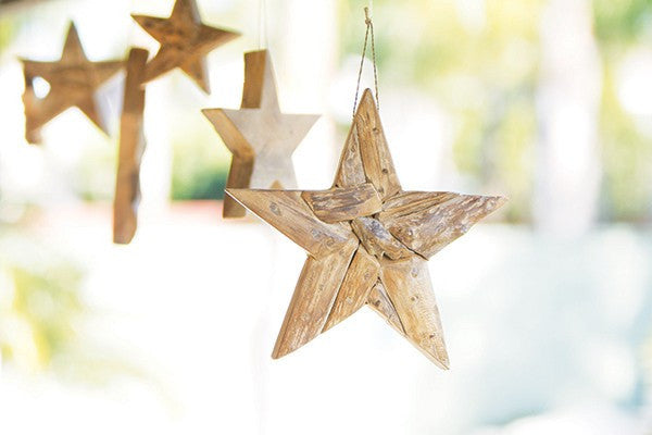 Garden Age Supply Harini Driftwood Flat Stars - 2 Sets of 3 Pcs each | Holiday | Modishstore-2