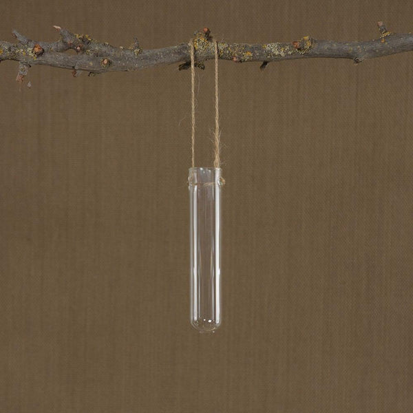 HomArt Hanging Glass Tube Vase - Clear - Set of 6-5