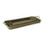HomArt Archer Galvanized Trays - Set of 3 - Galvanized with Gold Rim-2