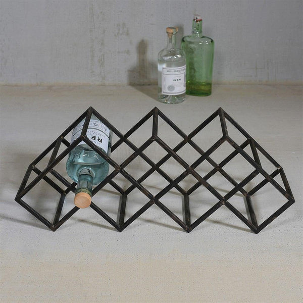 HomArt Graft Iron Bottle Wine Rack-3