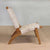 Masaya Lounge Chair - Natural Leather And Teak