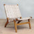 Masaya Lounge Chair - Natural Leather And Teak