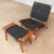 Masaya Lounge Chair - Black Leather And Royal Mahogany