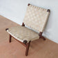 Masaya Lounge Chair - Natural Leather And Rosita Walnut