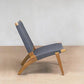 Masaya Woven Lounge Chair - Charcoal