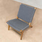 Masaya Woven Lounge Chair - Charcoal