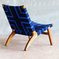 Masaya Lounge Chair - Midnight Blue And Teak