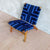 Masaya Lounge Chair - Midnight Blue And Teak
