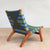 Masaya Lounge Chair - Emerald Coast Pattern And Royal Mahogany