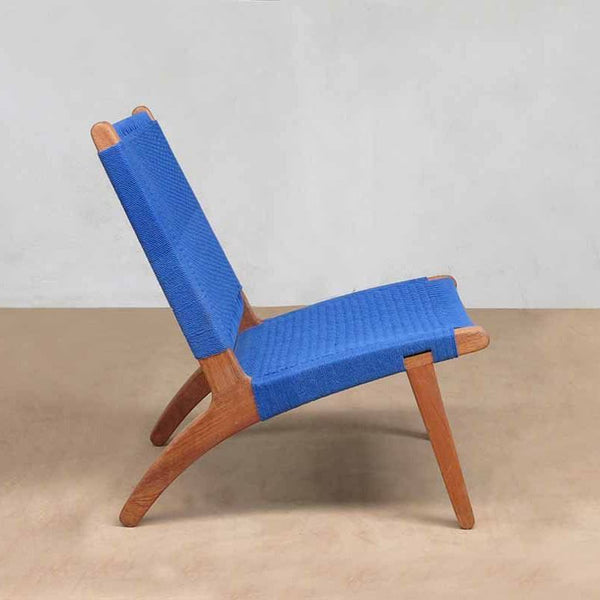 Masaya Lounge Chair - Azulina And Royal Mahogany