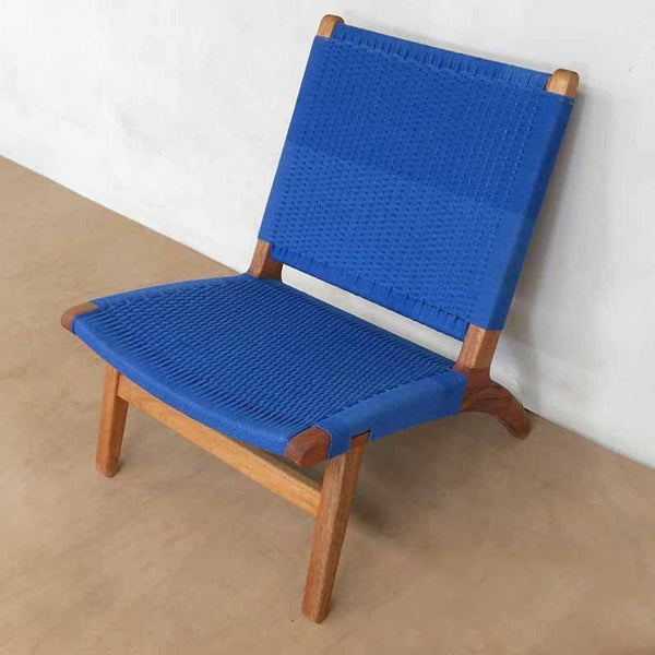 Masaya Lounge Chair - Azulina And Royal Mahogany