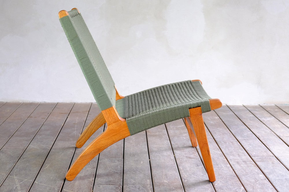 Masaya Woven Manila Lounge Chair - Green