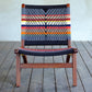 Masaya Lounge Chair - Geronimo Linear Pattern & Rosita Walnut