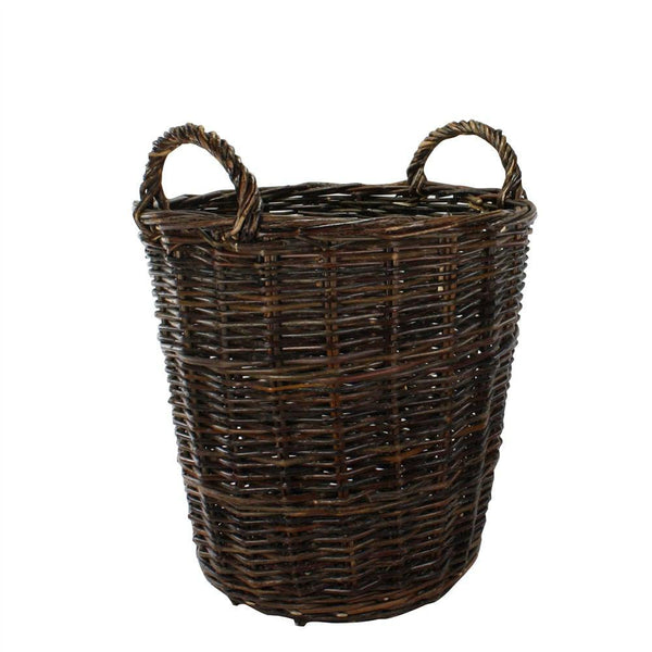 HomArt Willow Round Baskets - Set of 2 - Natural-3