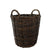 HomArt Willow Round Baskets - Set of 2 - Natural-3