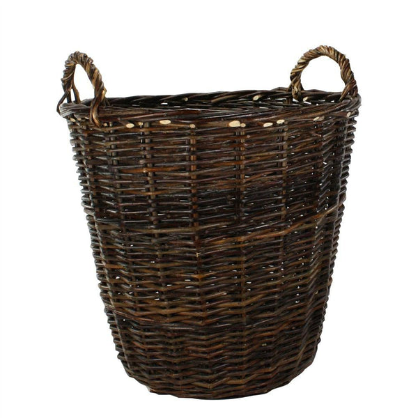HomArt Willow Round Baskets - Set of 2 - Natural-4