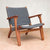 Masaya Arm Chair - Charcoal Handwoven Manila And Royal Mahogany
