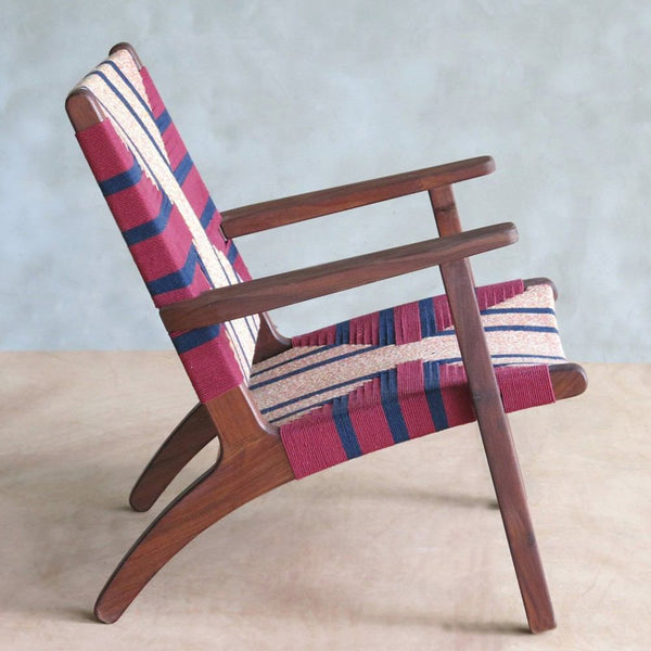 Masaya Arm Chair - Momotombo Pattern & Rosita Walnut