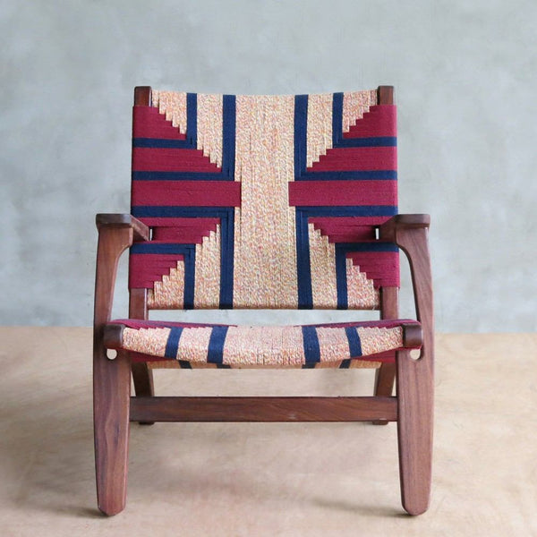 Masaya Arm Chair - Momotombo Pattern & Rosita Walnut