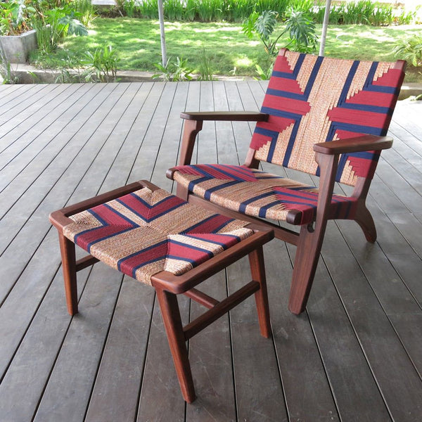 Masaya Arm Chair - Momotombo Pattern & Rosita Walnut