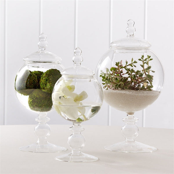 Two's Company Globe Covered Jars Set 3