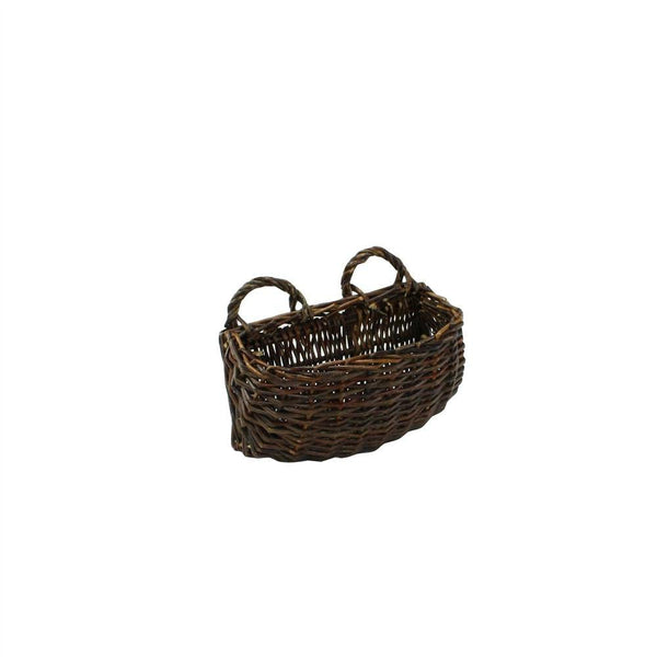 HomArt Willow Rectangle Wall Basket - Natural - Small - Set of 2-3