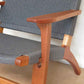 Masaya Abuelo Lounge Chair - Charcoal Handwoven Manila & Royal Mahogany