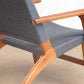 Masaya Abuelo Lounge Chair - Charcoal Handwoven Manila & Royal Mahogany
