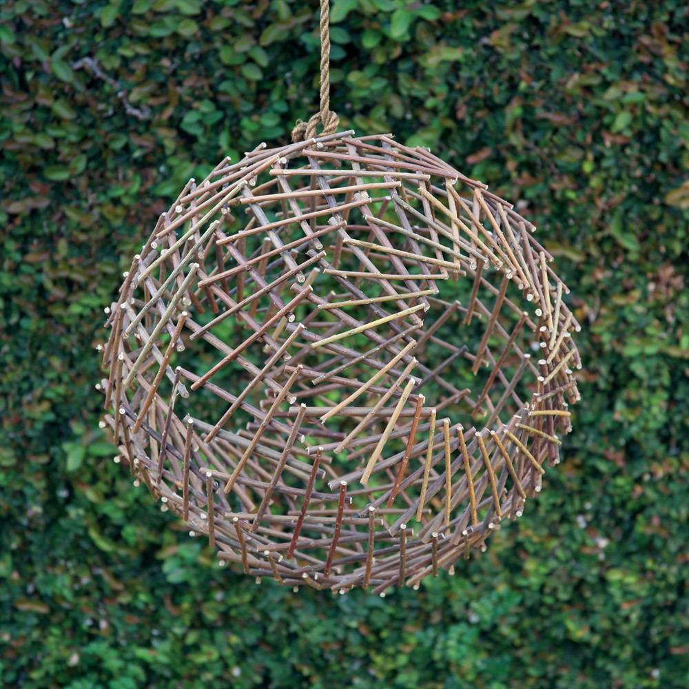 HomArt Twig Sphere - Natural - Feature Image | Modishstore | Outdoor Decor