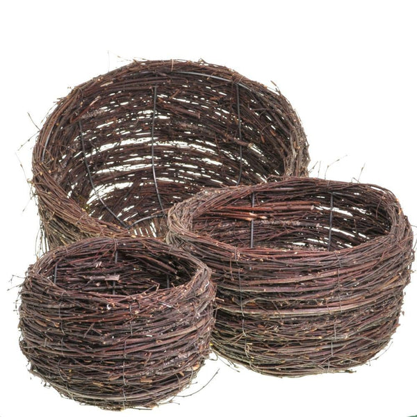 HomArt Twig Bowls - Set of 3 - Natural-2
