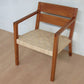 Masaya Managua Arm Chair - Natural Leather And Royal Mahogany