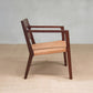 Masaya Managua Arm Chair - Barley Leather And Rosita Walnut