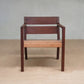 Masaya Managua Arm Chair - Barley Leather And Rosita Walnut