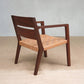Masaya Managua Arm Chair - Barley Leather And Rosita Walnut