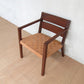 Masaya Managua Arm Chair - Barley Leather And Rosita Walnut